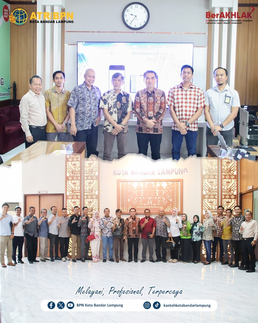 Launching Layanan Peralihan Hak Atas Tanah Elektonik dan Antrian Online: BPN Kota Bandar Lampung Berkomitmen Tingkatkan Pelayanan